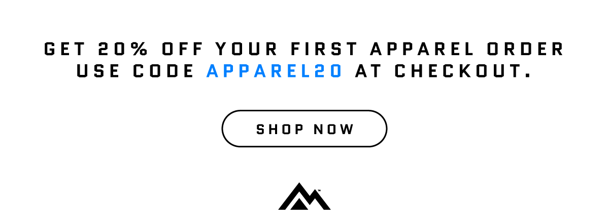 Get 20% Off Your First Apparel Order Use Code APPAREL20 at Checkout. 