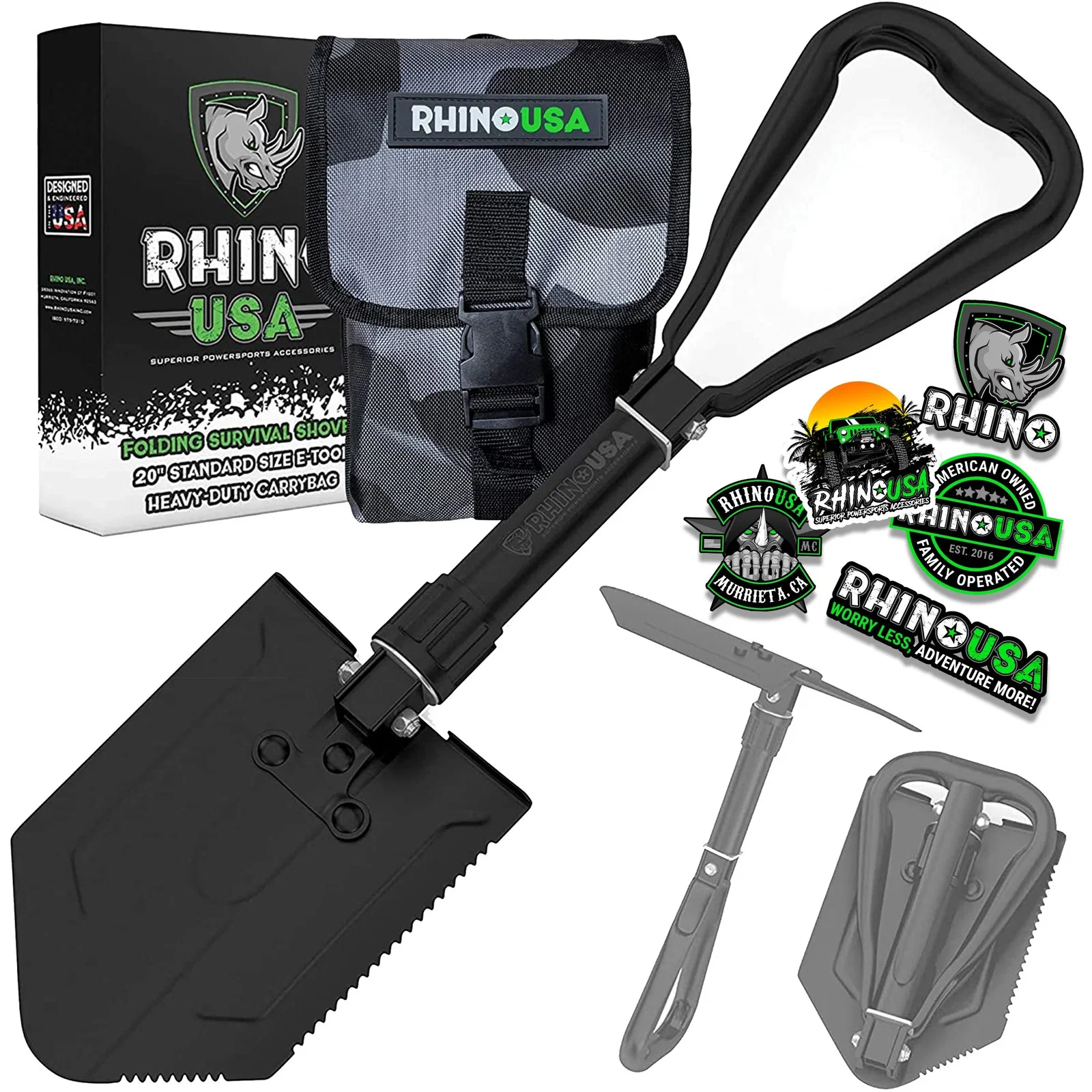 Image of Folding Survival Shovel w/ Pick