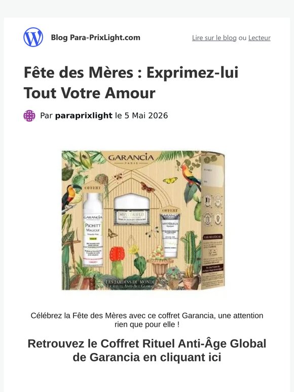Fête des Mères : Exprimez-lui Tout Votre Amour