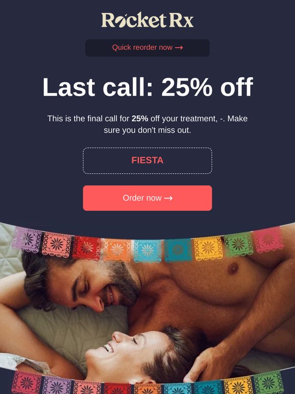 Last chance for 25% off