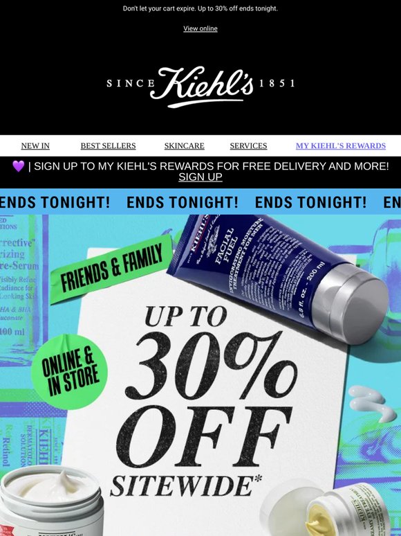 Ends MIDNIGHT! Up to 30% off new drops and cult-classics 🚨