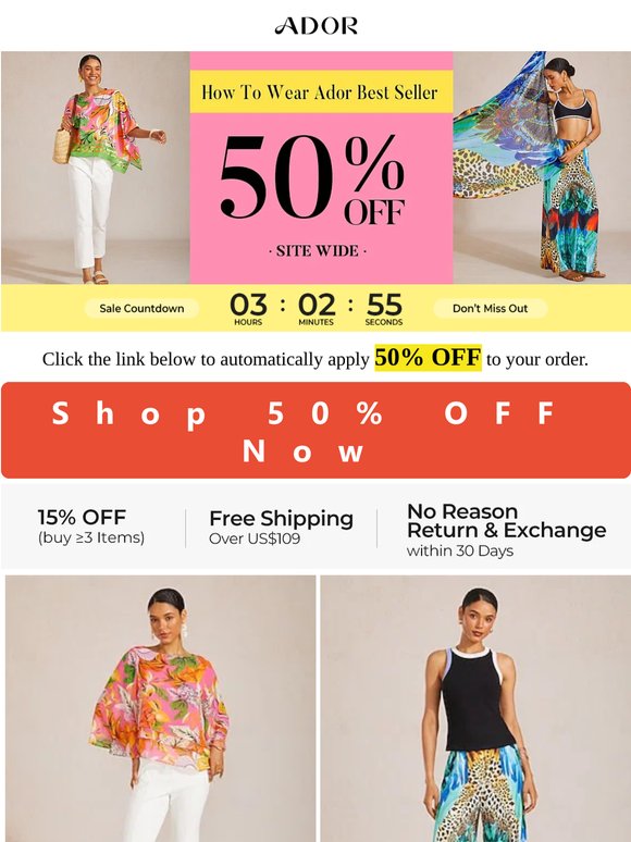 🔍Complete Match Guide: 50% OFF Your New Favorites