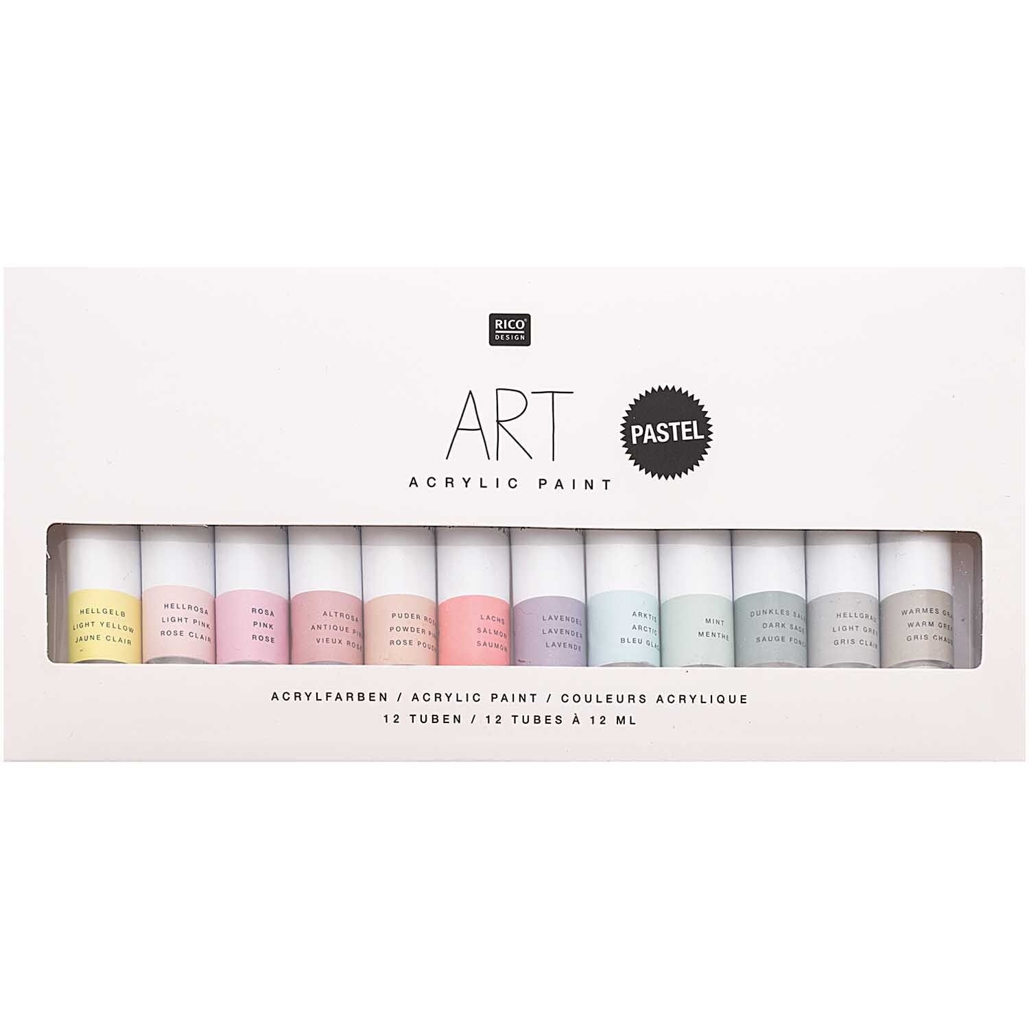 Acrylfarben-Set Pastell