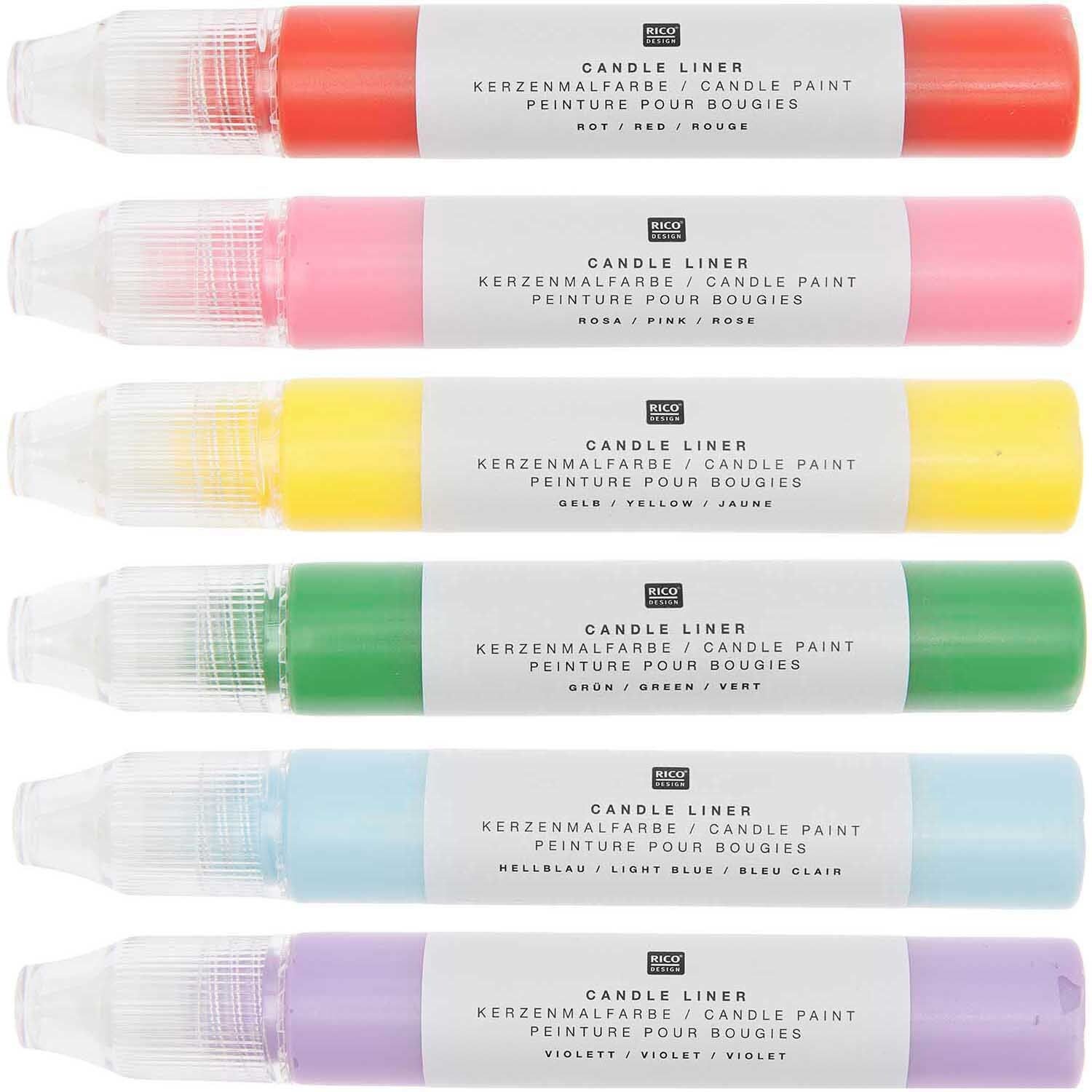 Kerzenmalfarbe Set Regenbogen