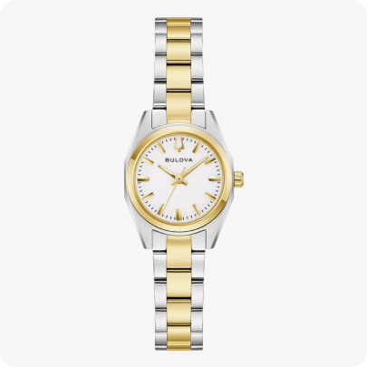 Bulova Surveyor White Dial Two Tone 98L331