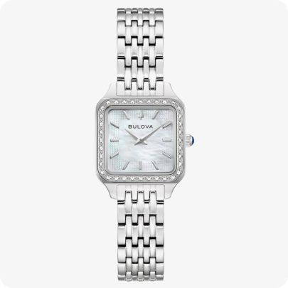 Bulova Classic Sutton Square Diamond Mother of Pearl Dial 96R256