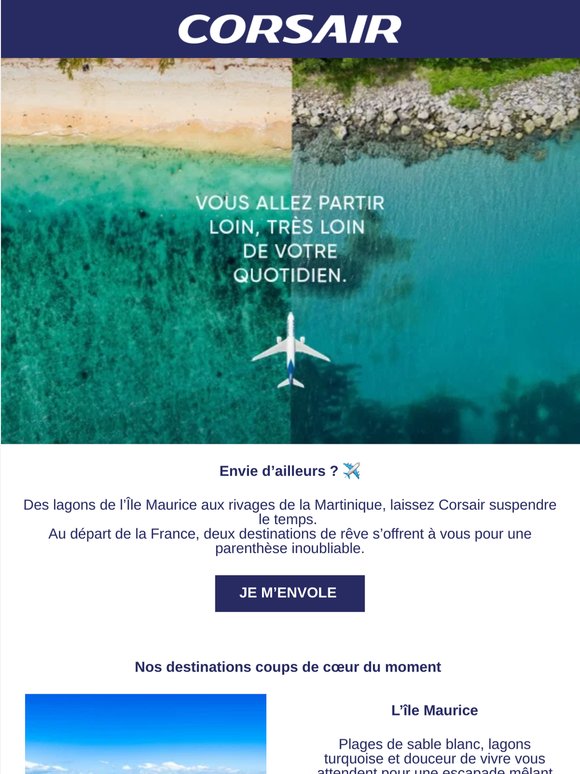 Partez très loin de votre quotidien ✈️