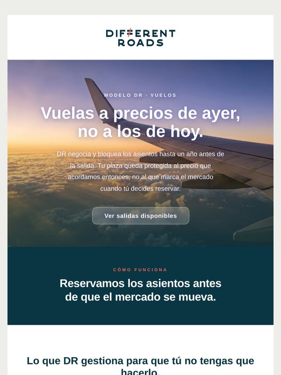 ¿Sabías que reservamos tus vuelos un año antes?