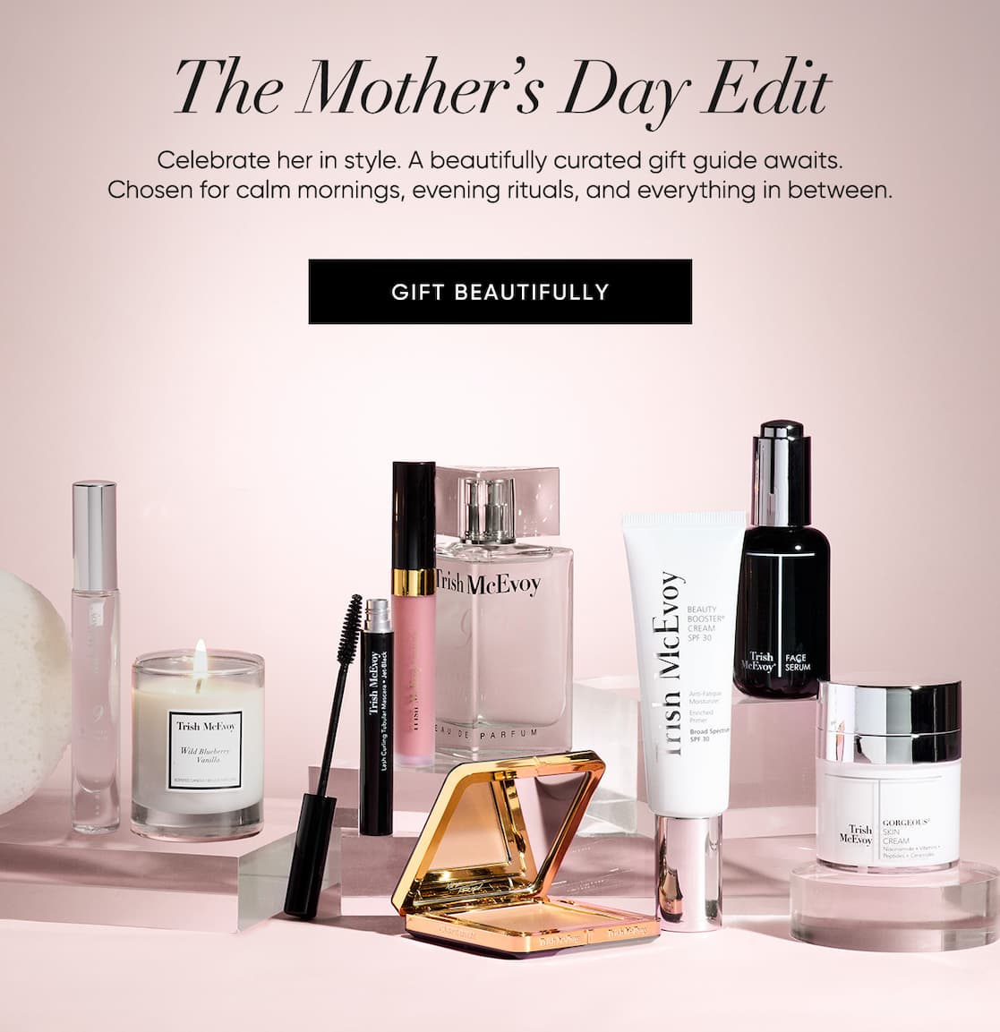 The Mother’s Day Edit Celebrate her in style. A beautifully curated gift guide awaits.  Chosen for calm mornings, evening rituals, and everything in between.  | SHOP NOW