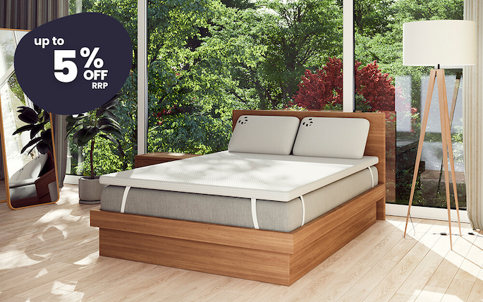 SleepSoul Luna 2000 Comfort Pillow Top Mattress in a bedroom.