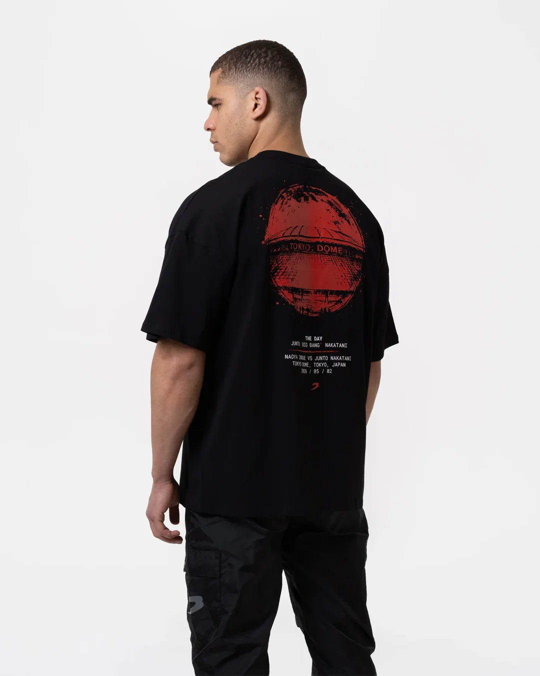 Image of LTD. Edition Nakatani 'The Day' Fight Oversized T-Shirt - Black