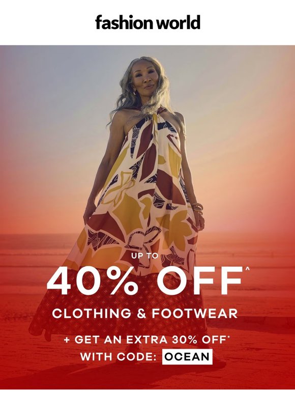 Up to 40% off styles you’ll love ⭐