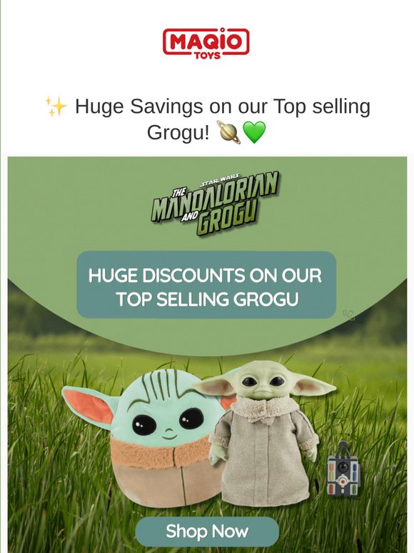 ✨ Huge Savings on our Top selling Grogu! 🪐💚