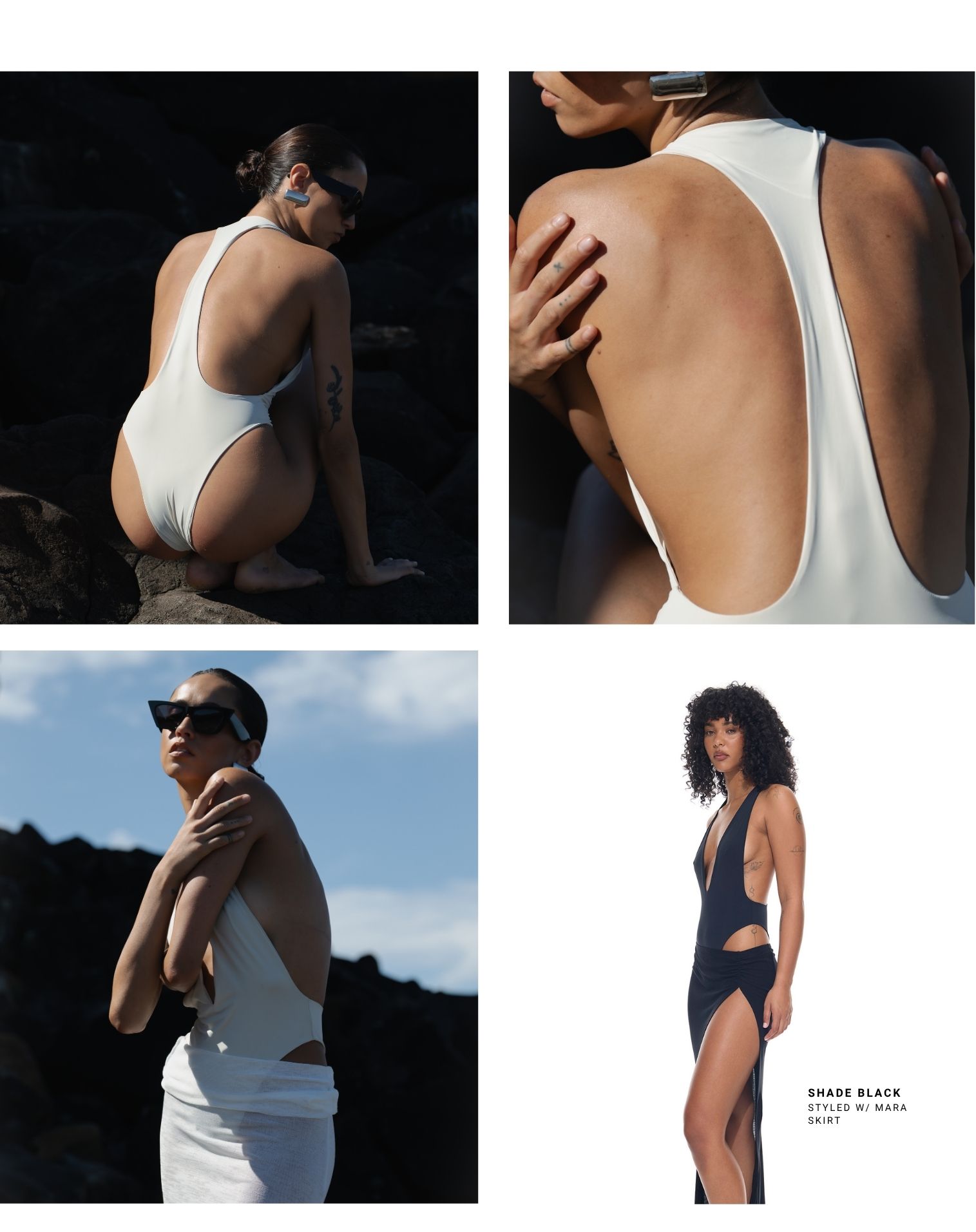 saint one piece in ice and black