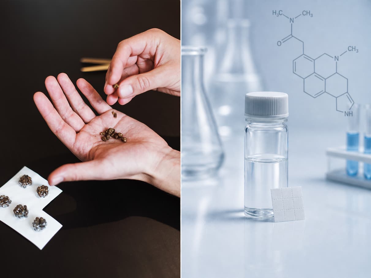 Psilocybin vs LSD comparison
