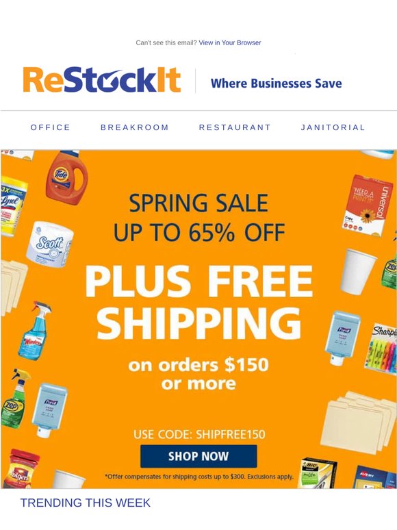 Stock Up & Show Off—Free Shipping’s Live