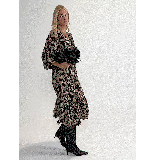 Cleo Printed Midi Dress