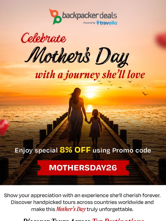 Mother’s Day Sale | 8% OFF Promo code inside