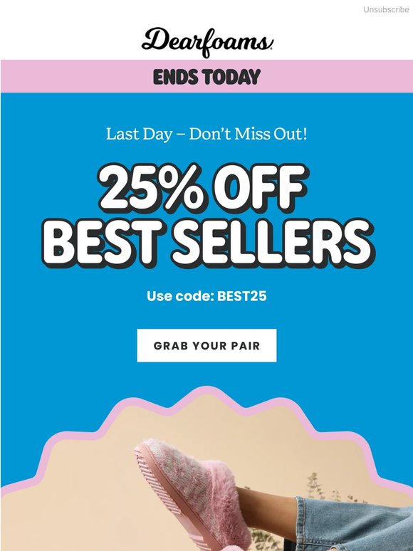 Ends tonight: your go-to pair is 25% off
