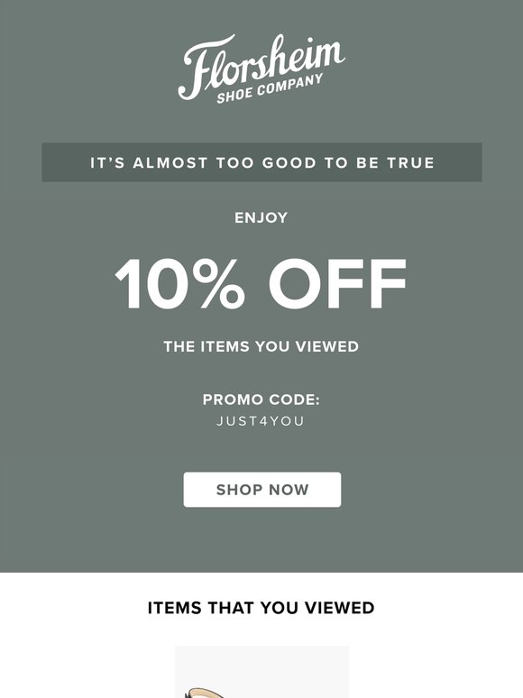 Here's 10% Off the items you viewed