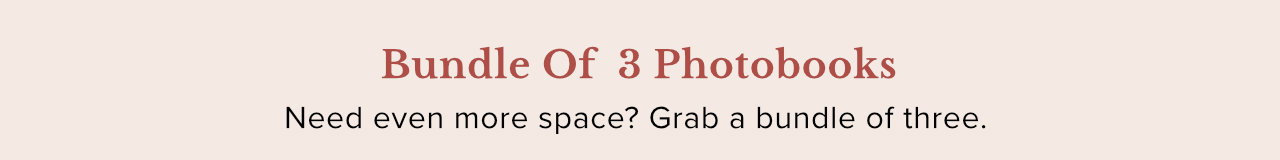 Bundle of 3 Photobooks