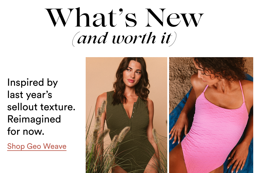 Inspired by last year's sell out texture [SHOP GEO WEAVE]