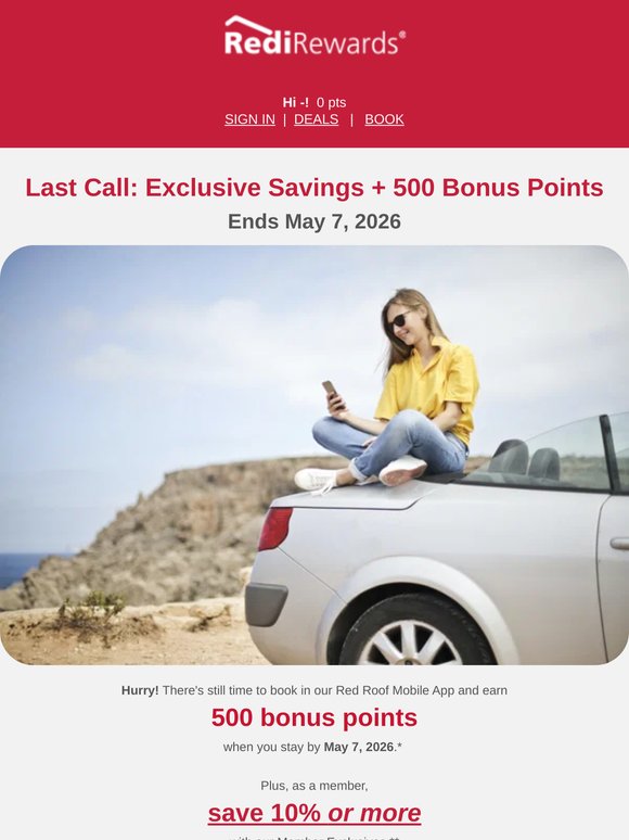 Grab Your 500 Bonus Points Before It's Gone!