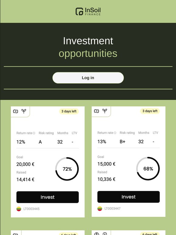 Investment Opportunities 🌱
