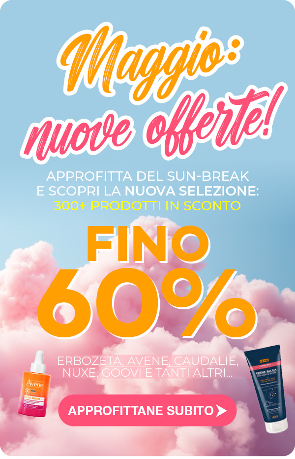 Codice SFMAGGIO: -5% Extra sui prodotti selezionati
