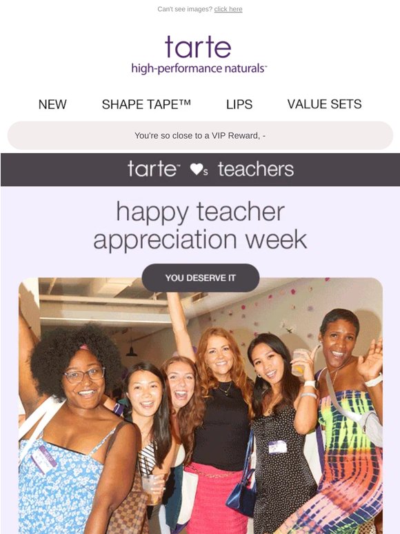 tarte 💜 teachers