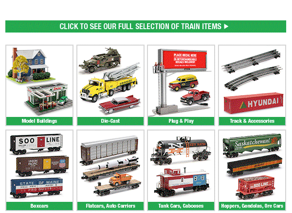 Click To See Our Full Selection of Train Items!