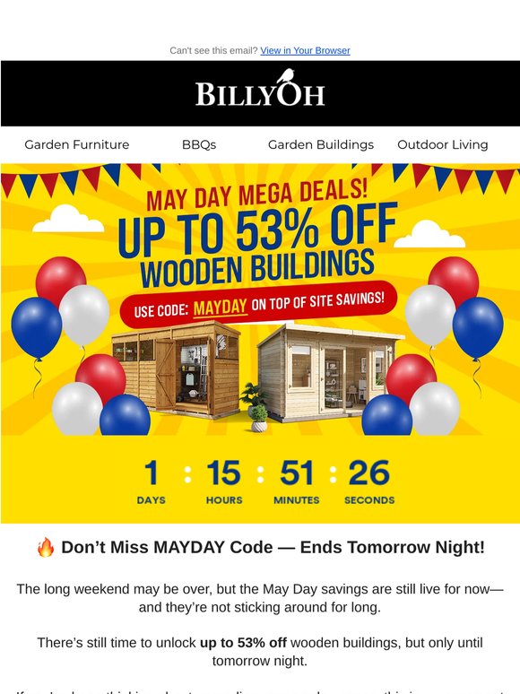 ⚡ Hurry! Up to 53% Off Ends Tomorrow Night!