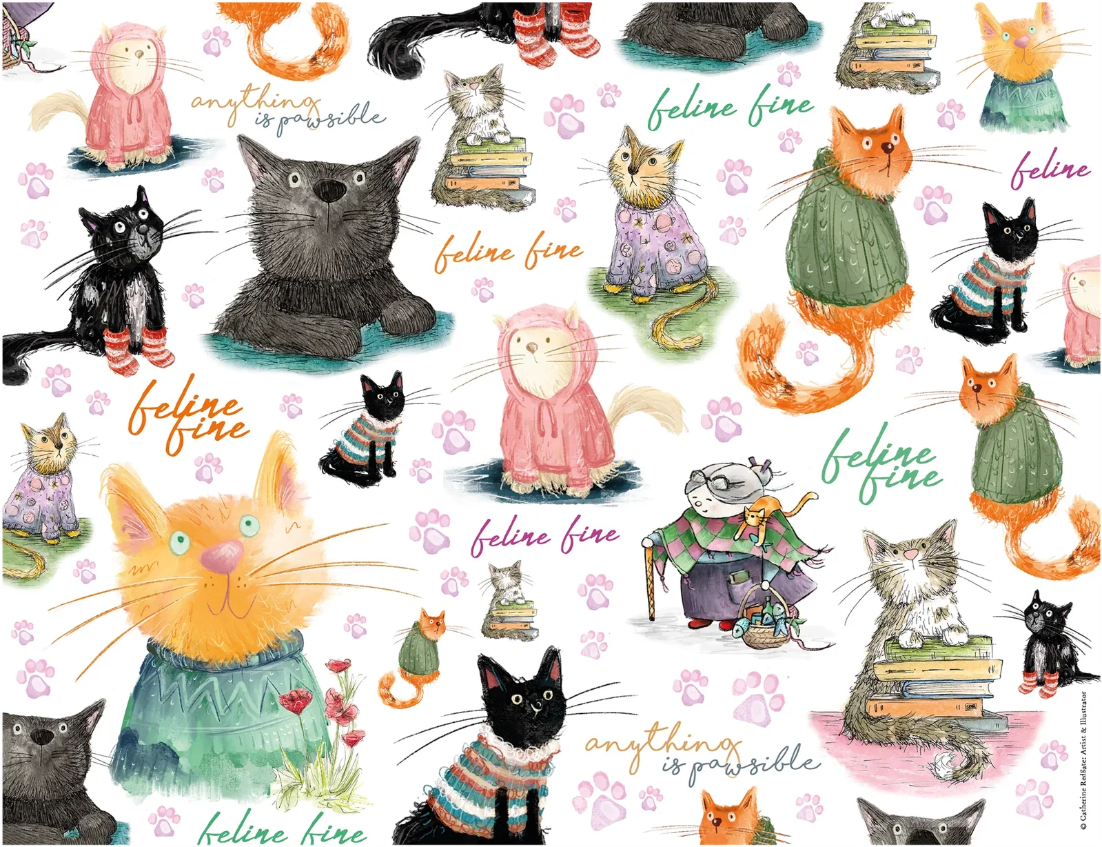 Image of Feline Fine 500 Piece Jigsaw Puzzle