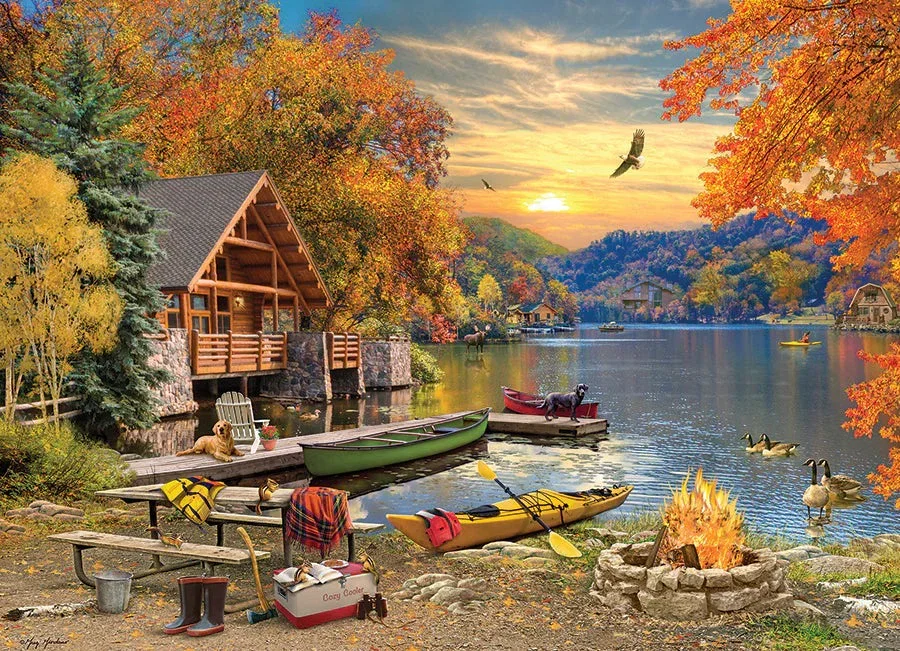 Image of Lakeside Retreat  1000 Piece Jigsaw Puzzle