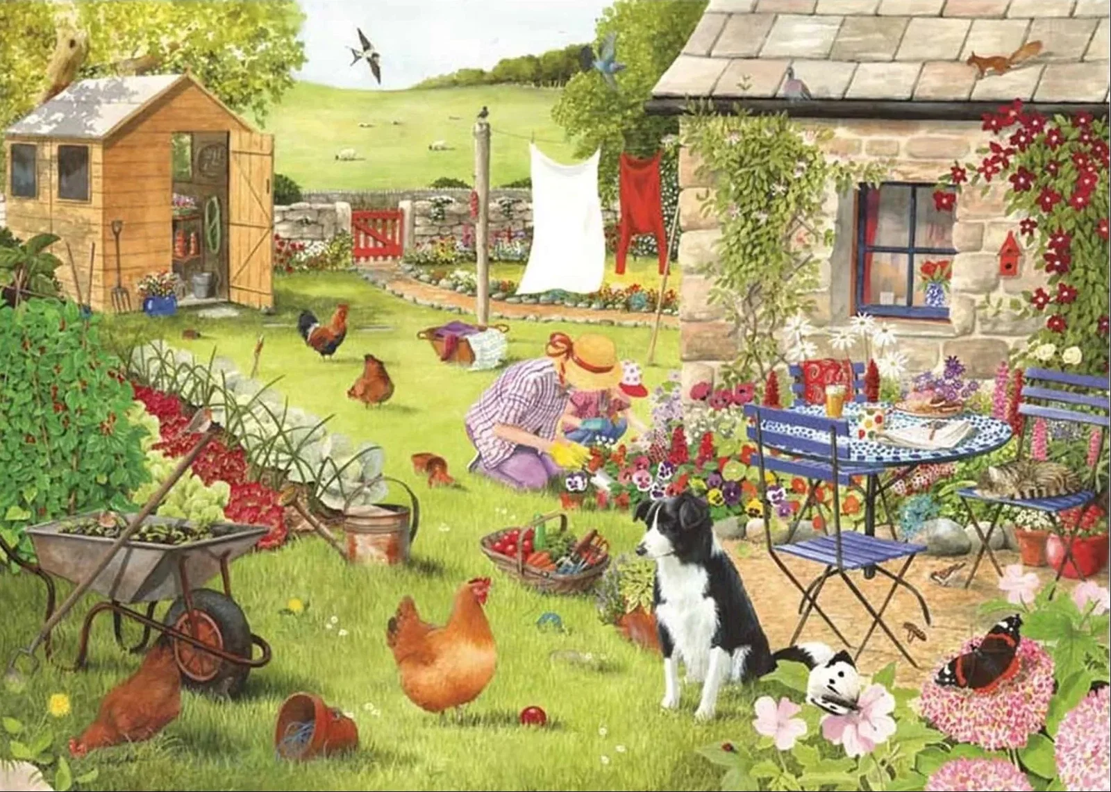 Image of Grandma’s Garden 500 Big Piece Jigsaw Puzzle
