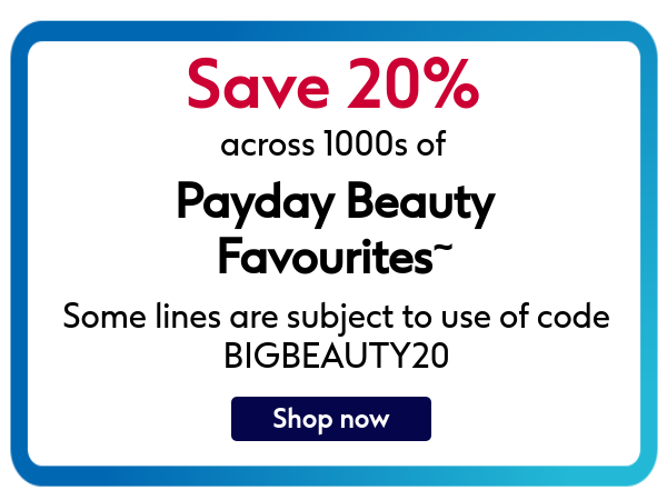 Save on 1000s of payday beauty favourites