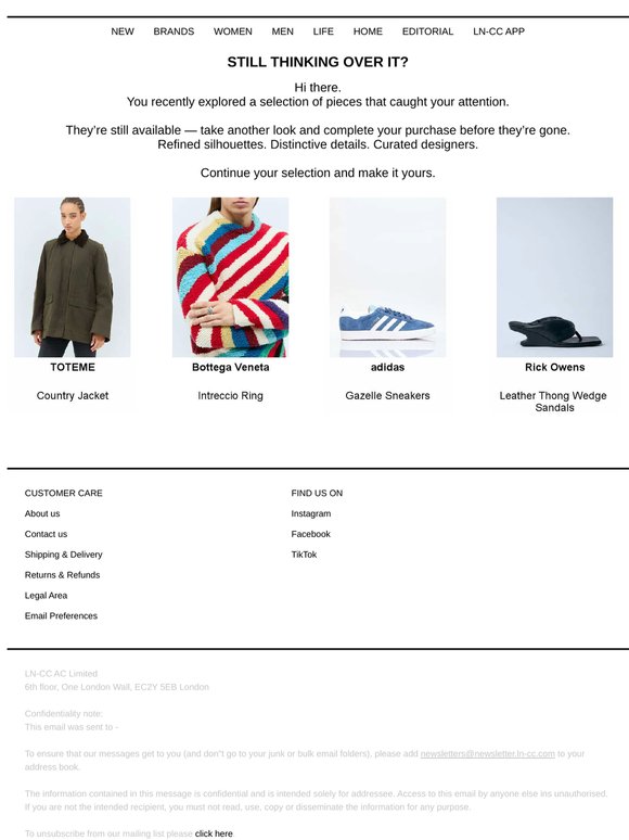 Product you're considering still await