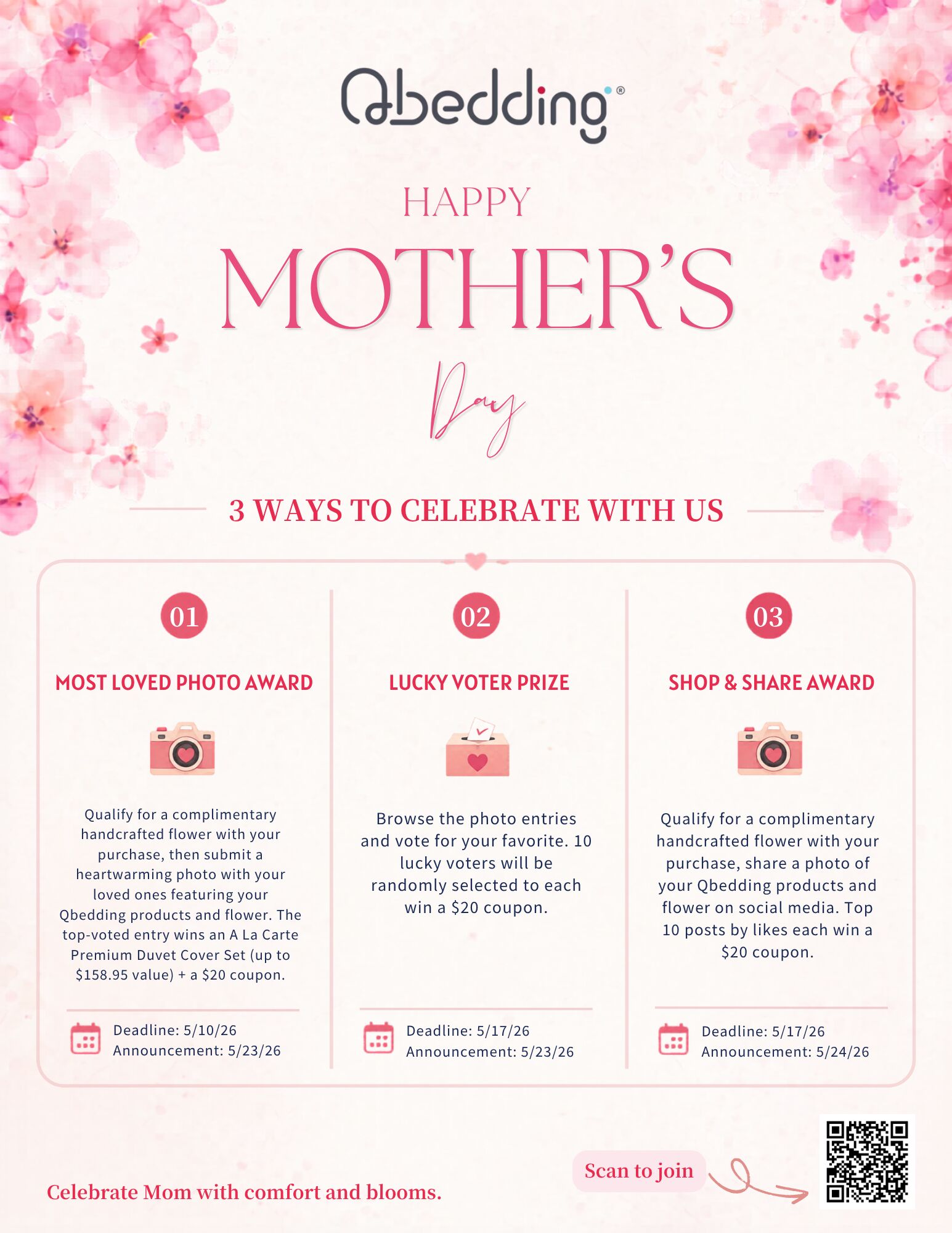 Mother's Day 3 Ways to Win Prizes