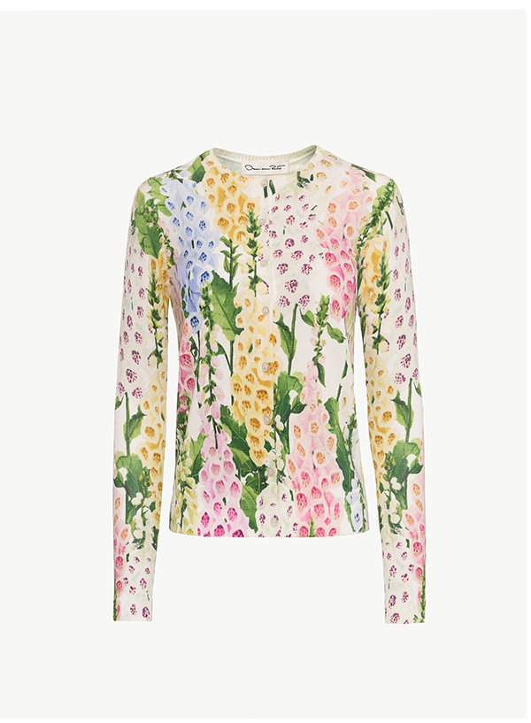 Foxglove Printed Cardigan