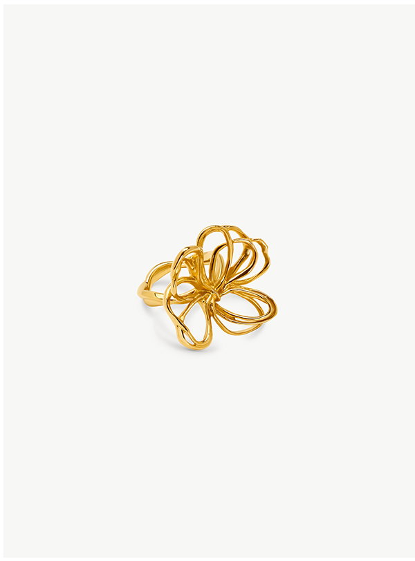 Threaded Flower Ring