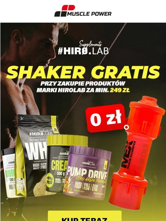 ⚡ Shaker + kreatyna za 0 zł!