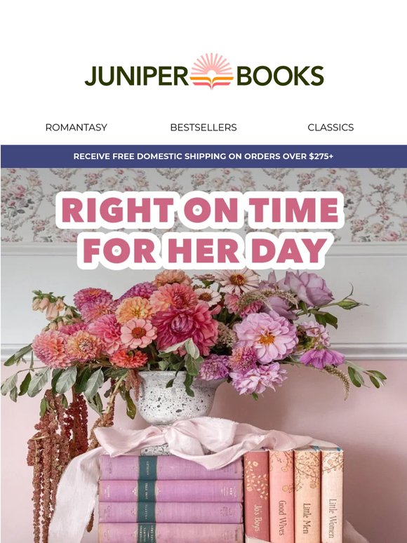 Right on time for her day
