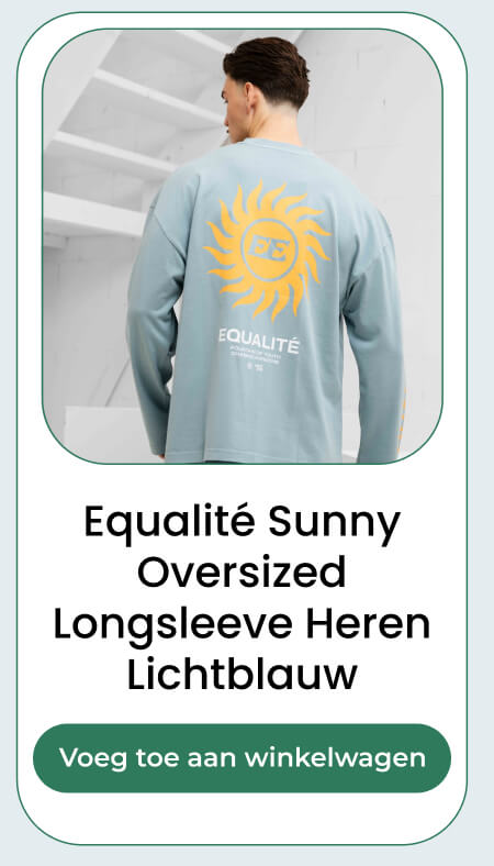 Equalité Sunny Oversized Longsleeve Heren Lichtblauw