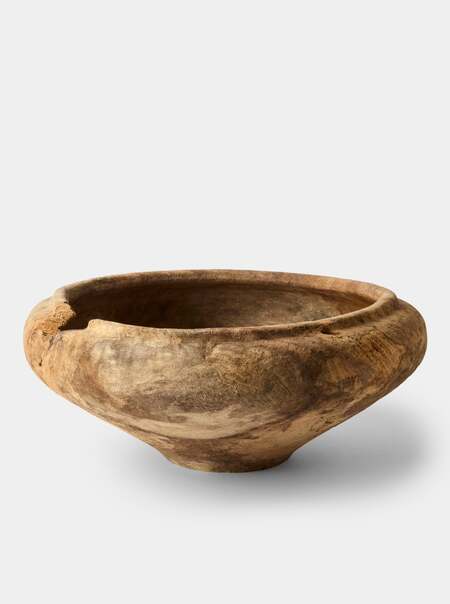 Hand-Turned Earth-Finish Dogwood Bowl