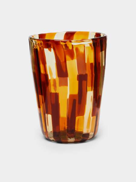 Acquamarina Hand-Blown Murano Glass Tumblers (Set of 6)