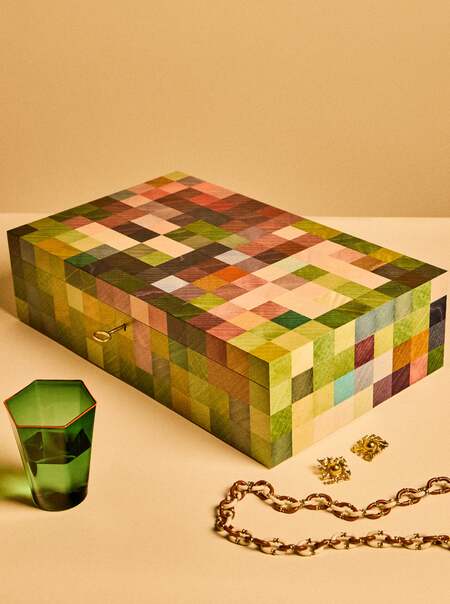 Hibiscus Wood Jewelry Box
