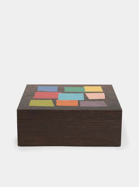Eames Marquetry Wood Desk Box