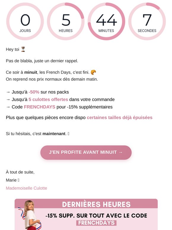 ⌛-50% | Dernière chance...