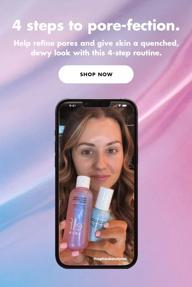 4 steps to pore-fection.