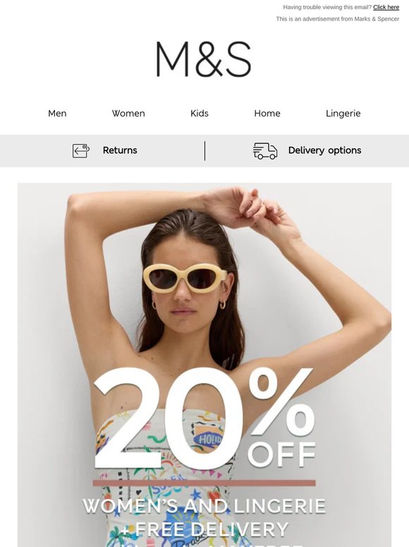 20% off + free delivery? Yes, please 👀
